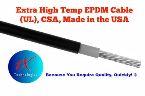 Belden #4 AWG High Temp Hook-Up Wire - 1ft, Tinned Copper Stranded, 150°C 600V, EPDM Insulation