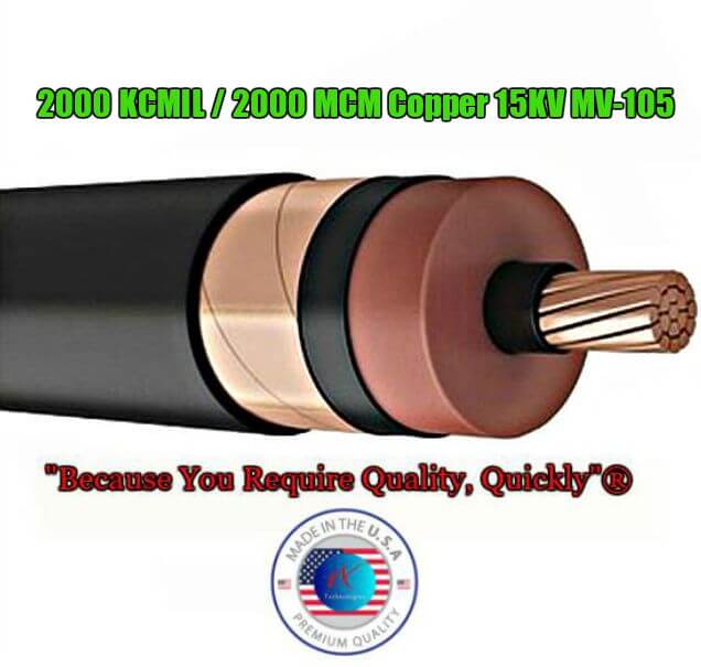 2000 KCMIL Copper 15KV EPR / TRXLP MV105 Cable [1XTech®]