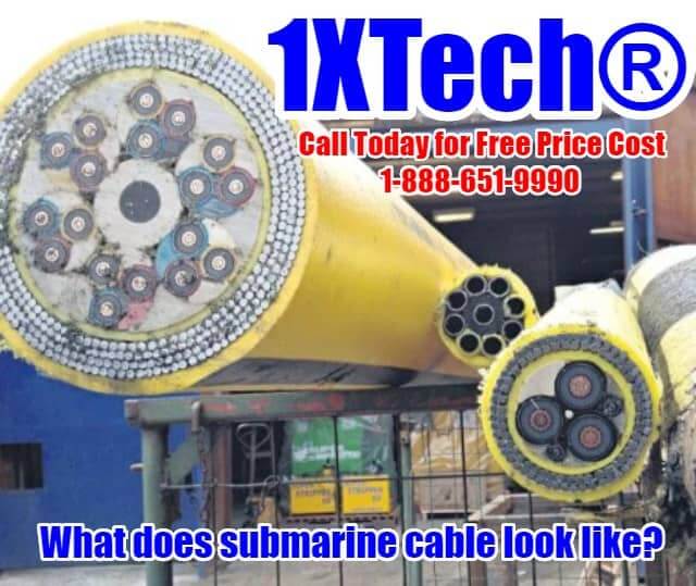What does submarine cable look like - 1XTech, Submarine Cable Companies, Submarine Power Cable, Pricing, Cost, Specs, Info