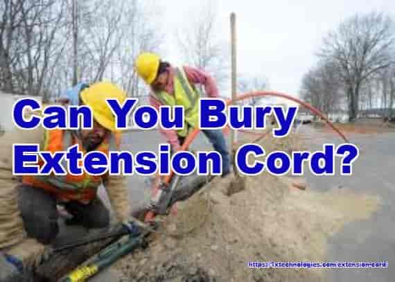 How To Bury Extension Cord 