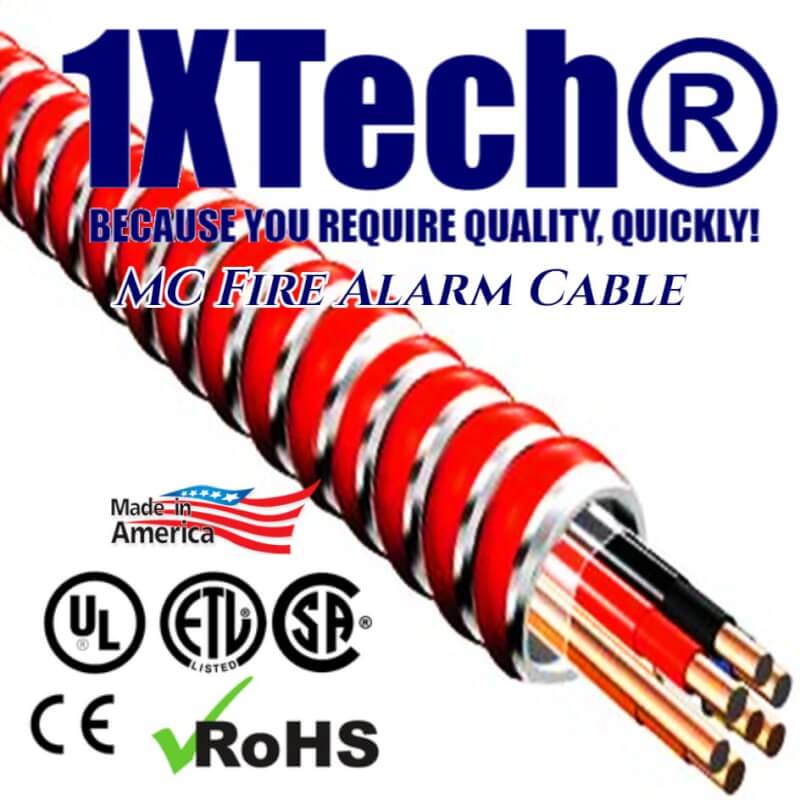 1XTech MC Fire Alarm Cable, FPLP MC, Fire Alarm Wire, Fire Alarm Metal Clad, Fire Alarm Wire & Cable Manufacturers Suppliers