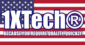 1XTECH Logo - Electrical Wire & Cable manufacturers, supplier, distributor, MCM AWG CU AL KV Made in the USA American Flag Electrical Cable and wire manufacturing
