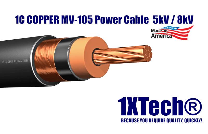 1C Copper 5kV 8kV MV-105 Power Cable
