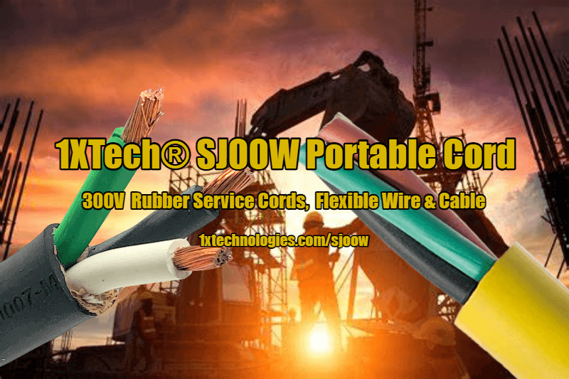 100' 10/4 SJOOW Yellow Portable Power Cable Flexible 300V USA Flexible Wire 