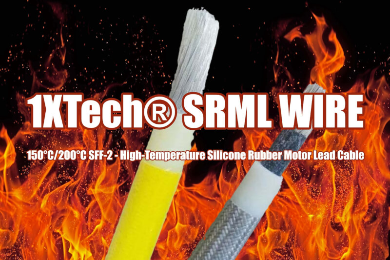 1XTech SRML Wire 150C 200C SFF2 High Temp Silicone rubber motor lead cable