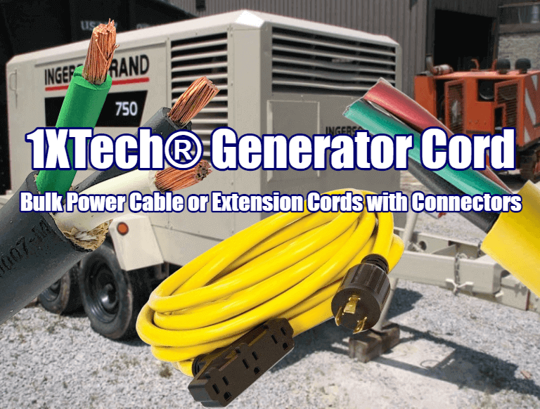 Generator Cord - Bulk Power Cable or extension cords with connectors