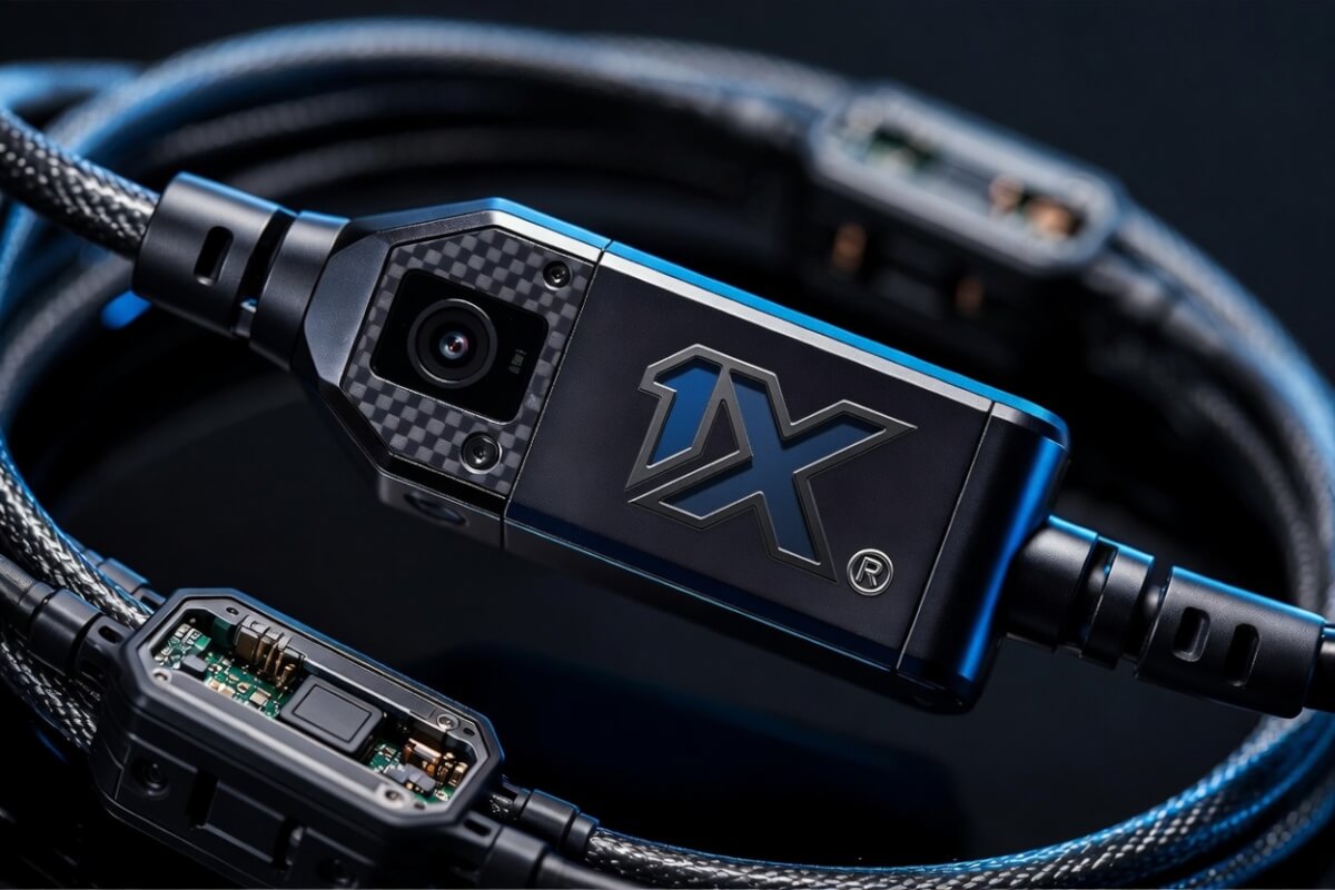 1X Smart Cable and Intelligent Connector assembly with AI and Microprocessor Silicone Chip